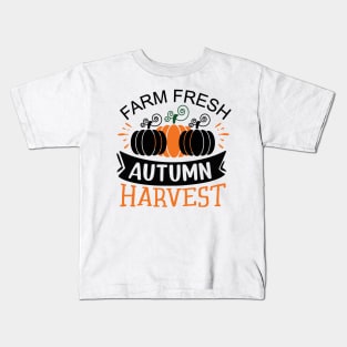 Farm fresh autumn harvest Kids T-Shirt